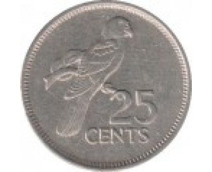 Сейшелы 25 центов 1982-1992