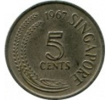 Сингапур 5 центов 1967-1985