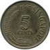 Сингапур 5 центов 1967-1985