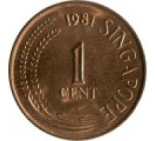 Сингапур 1 цент 1976-1985