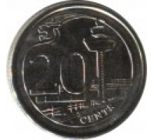Сингапур 20 центов 2013-2016