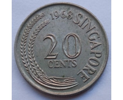 Сингапур 20 центов 1967-1984