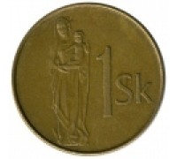 Словакия 1 крона 1993-2008