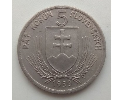 Словакия 5 крон 1939