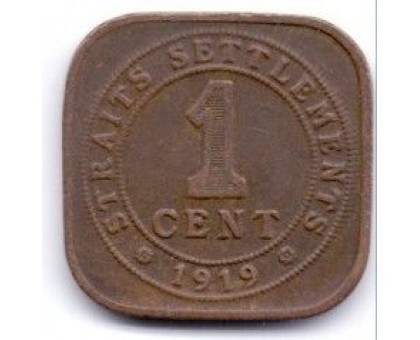 Стрейтс Сетлментс 1 цент 1919