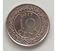 Суринам 10 центов 1987-2017