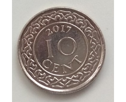 Суринам 10 центов 1987-2017