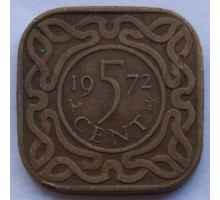Суринам 5 центов 1962-1972