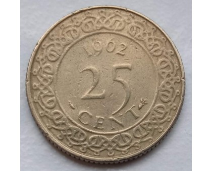 Суринам 25 центов 1962-1986