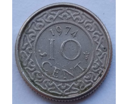Суринам 10 центов 1962-1986