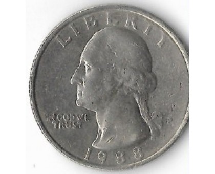 CША 25 центов 1988 P