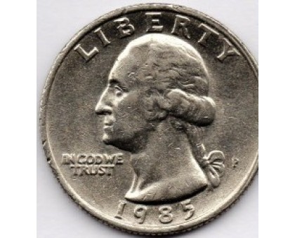США 25 центов 1985 P