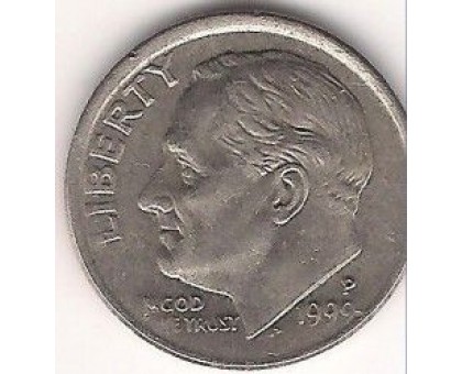 США 10 центов 1999 P
