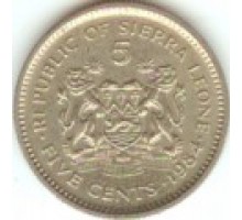 Сьерра-Леоне 5 центов 1980-1984