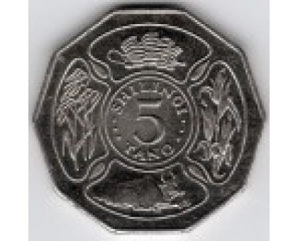 Танзания 5 шиллингов 1990-1993