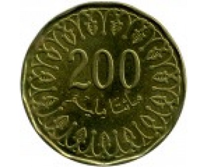 Тунис 200 миллимов 2013