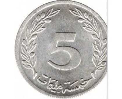 Тунис 5 миллимов 1983
