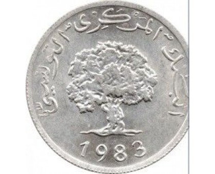 Тунис 5 миллимов 1983
