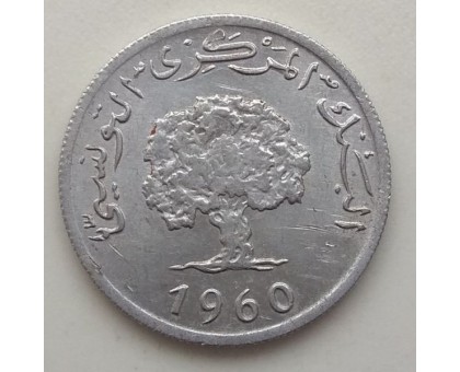 Тунис 2 миллим 1960