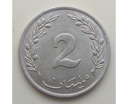 Тунис 2 миллим 1960