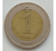 Турция 1 новая лира 2005-2008