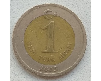 Турция 1 новая лира 2005-2008