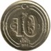 Турция 10 курушей 2009-2021