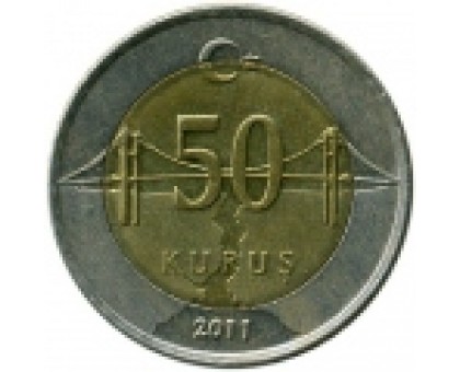 Турция 50 курушей 2009-2017