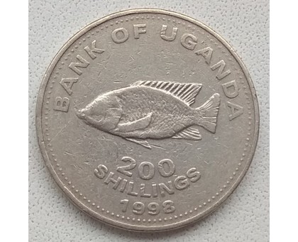 Уганда 200 шиллингов 1998-2008