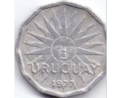 Уругвай 2 сентесимо 1977-1978