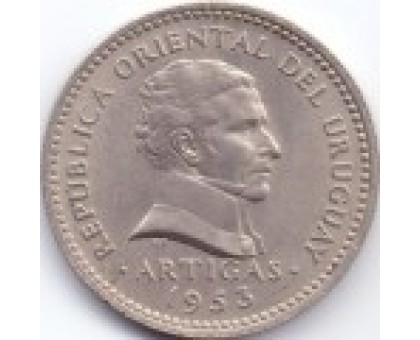 Уругвай 10 сентесимо 1953-1959