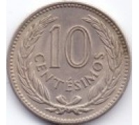 Уругвай 10 сентесимо 1953-1959
