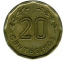 Уругвай 20 сентесимо 1976-1981