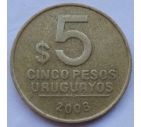 Уругвай 5 песо 2005-2008
