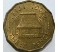 Фиджи 3 пенса 1955-1967