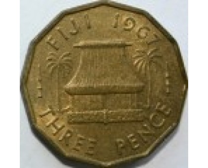 Фиджи 3 пенса 1955-1967