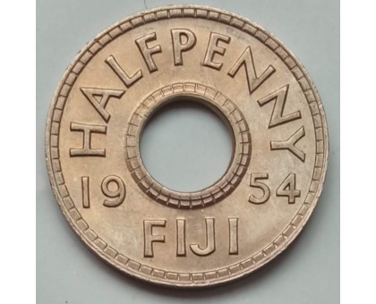 Фиджи 1/2 пенни 1954