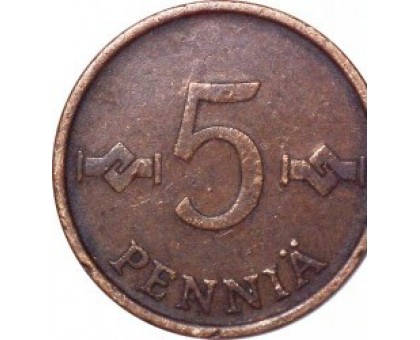 Финляндия 5 пенни 1963-1977