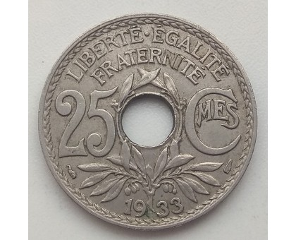 Франция 25 сантимов 1933