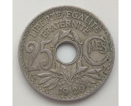 Франция 25 сантимов 1920