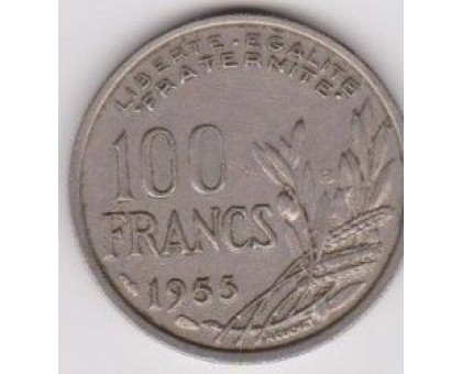 Франция 100 франков 1955 B