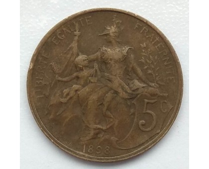 Франция 5 сантимов 1898