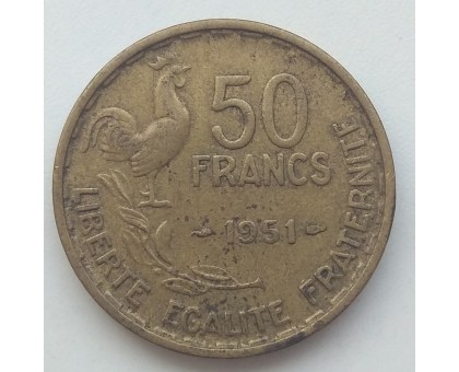 Франция 50 франков 1951