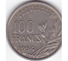 Франция 100 франков 1954 В
