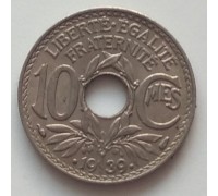 Франция 10 сантимов 1939