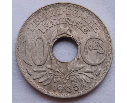 Франция 10 сантимов 1935