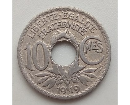 Франция 10 сантимов 1919