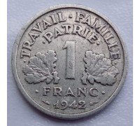 Франция 1 франк 1942