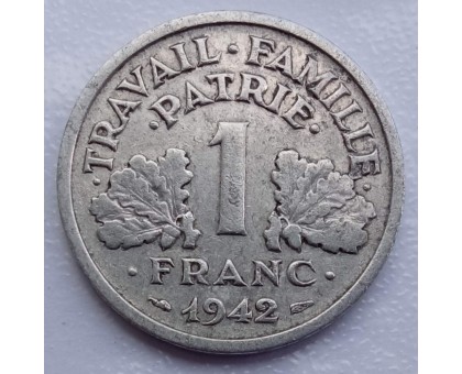 Франция 1 франк 1942
