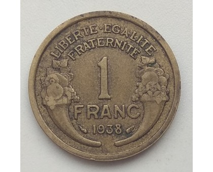 Франция 1 франк 1938